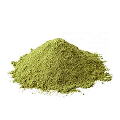 YOGI’S GIFT bhringraj paste applied to hair in a salon-style mask demonstrating nourishment
