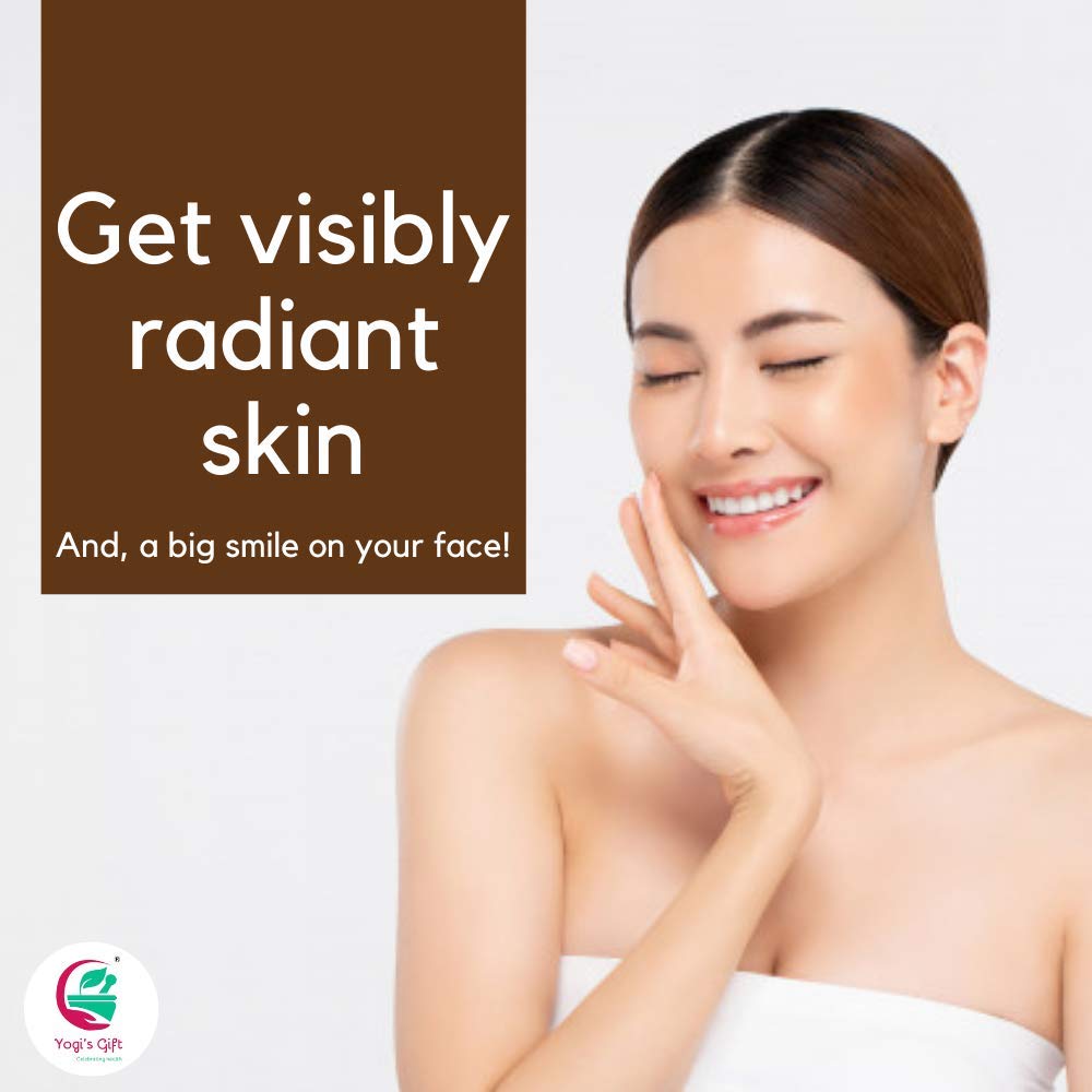 YOGI’S GIFT mask application on skin illustrating smooth paste use and glowing-skin potential