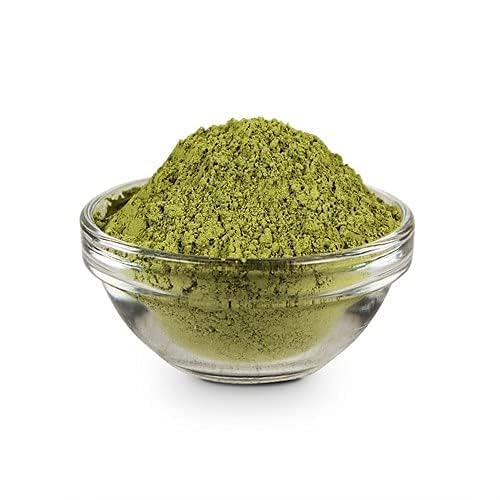 YOGI’S GIFT neem powder applied to scalp during hair mask demonstrating nourishing routine