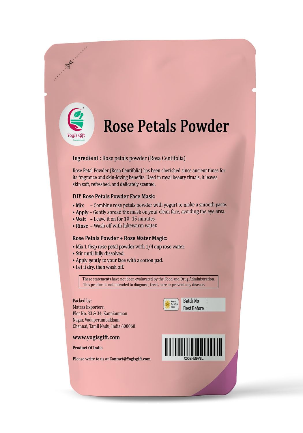 YOGI’S GIFT powder texture close-up highlighting fine grind for smooth mixing benefit