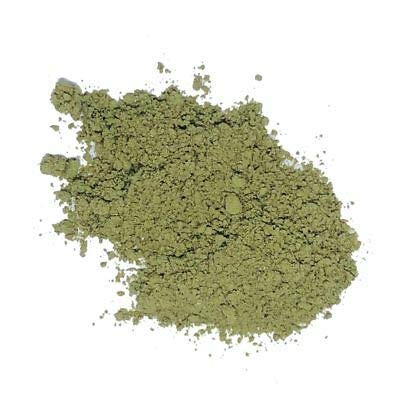 Close-up of sidr powder texture by YOGI'S GIFT showing fine herbal consistency benefit