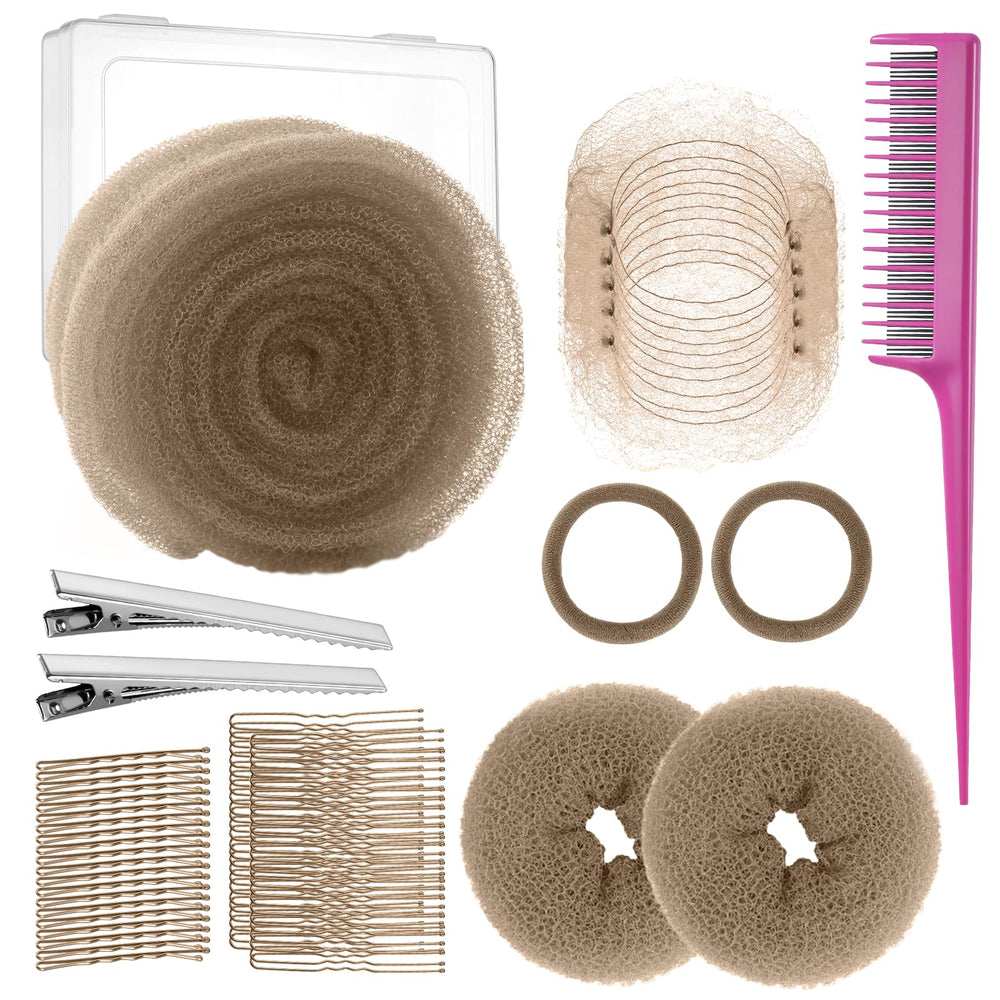 Yogode kit front view showing complete updo accessories and organized layout