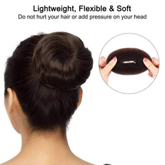 Yogode styling tools in use creating a polished bun for quick everyday updo