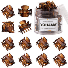 YOHAMA front packaging showing 12 brown clips and protective box, durable storage benefit