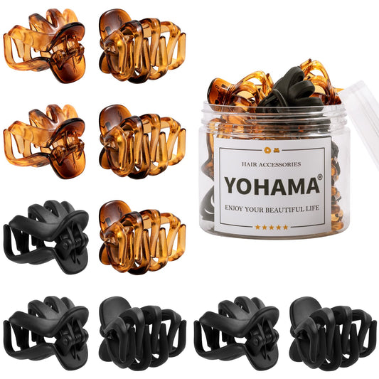 YOHAMA front packaging showing ten compact clips and tidy box — organized storage benefit