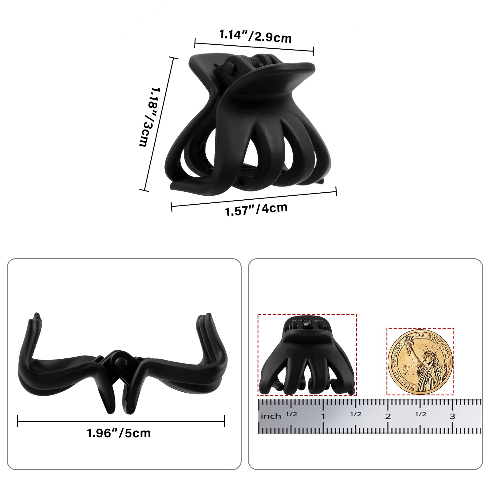 YOHAMA close-up of clip teeth illustrating secure grip advantage