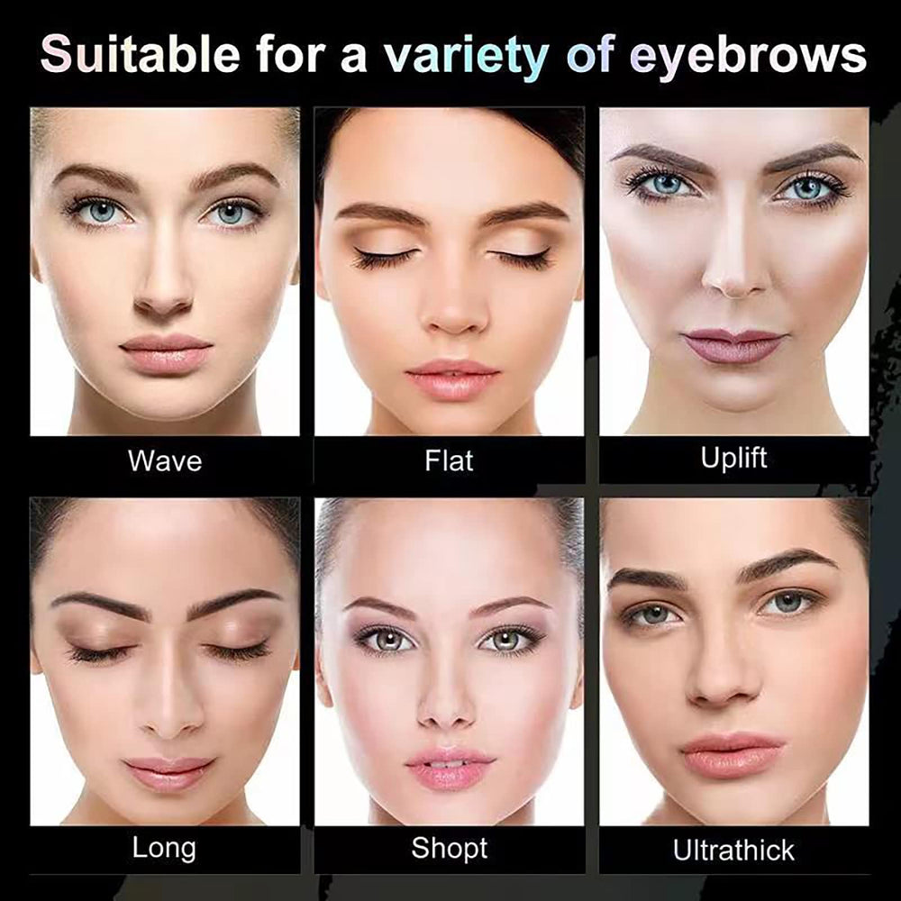 YOIHOJET before and after brows comparison demonstrating fuller natural look