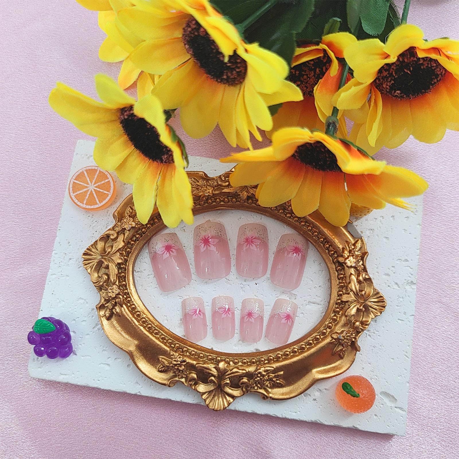 YOJIATOP white French tip edge view demonstrating crisp lines and salon finish