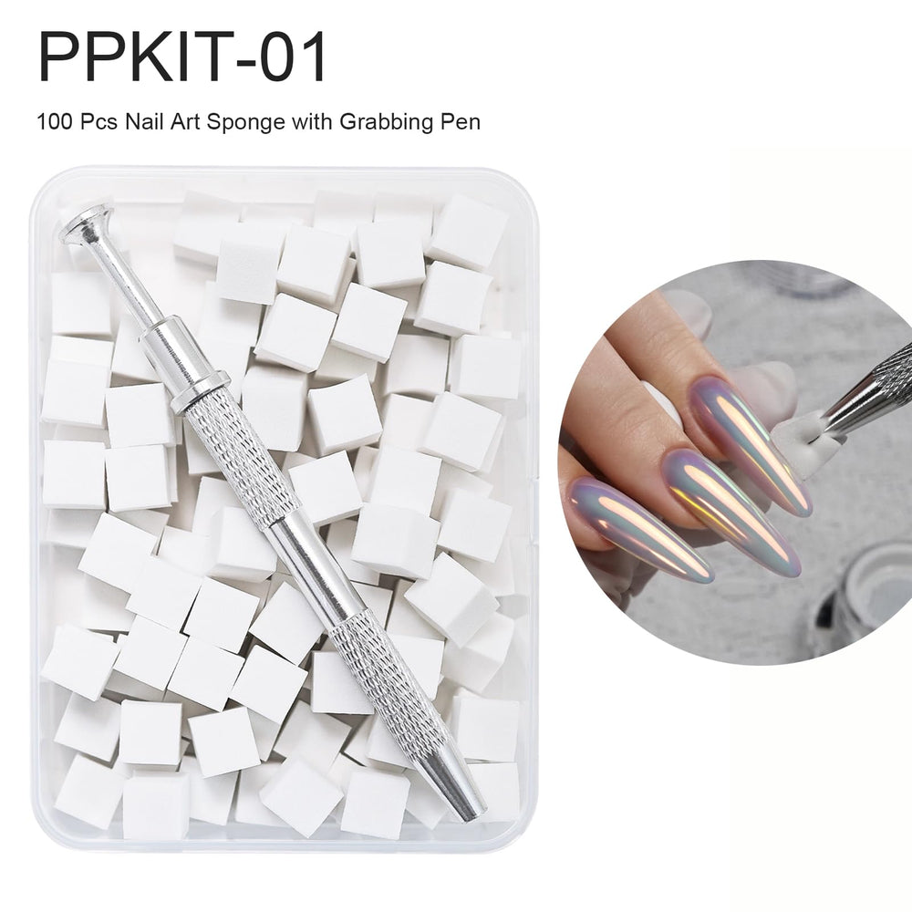 YOKE FELLOW grabbing pen holding sponge for precise placement and mess reduction