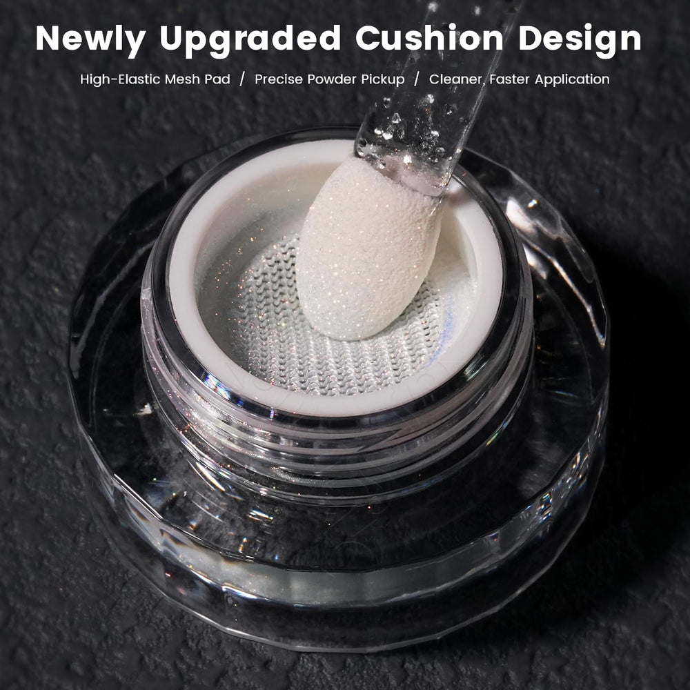YOKE FELLOW powder texture close-up showing ultra-fine particles for smooth finish