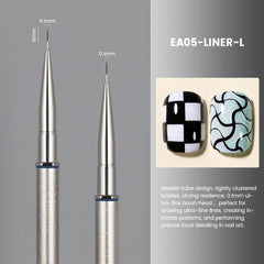 YOKE FELLOW close-up of needle-tube tip showing ultra-fine 0.1mm precision