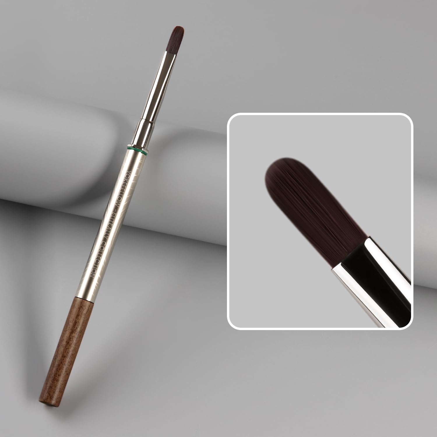 YOKE FELLOW brush in kit layout demonstrating compact storage convenience