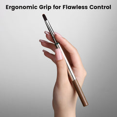 YOKE FELLOW side profile showing rounded oval tip preventing cuticle flooding