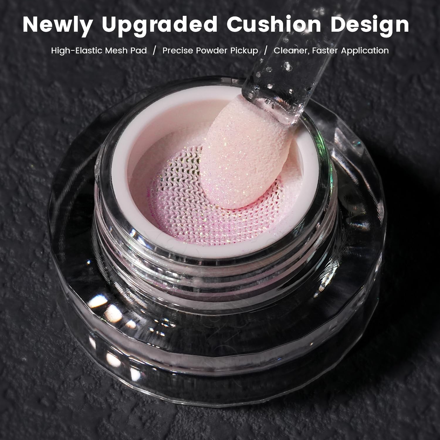 YOKE FELLOW ultra-fine powder texture close-up illustrating smooth blendability