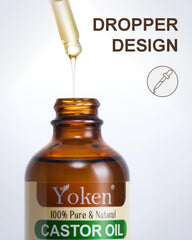 Yoken dropper pouring oil to measure doses and avoid waste benefit
