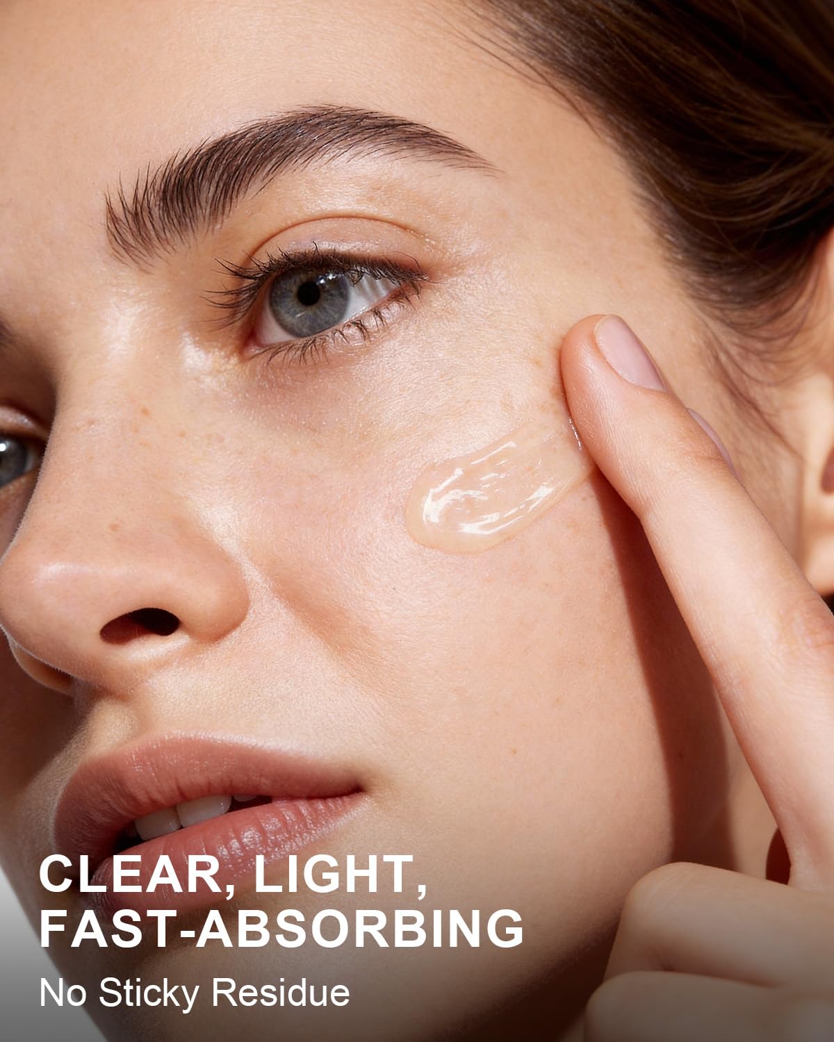 Yoken used on hair to show lightweight hydration and reduced frizz