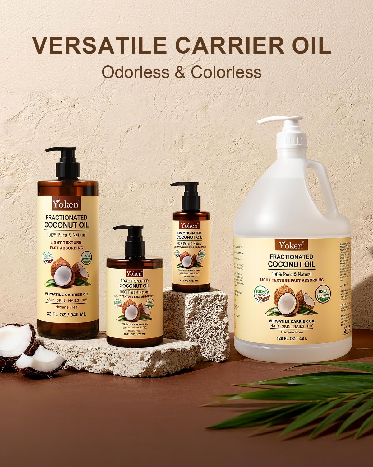 Yoken product label showing USDA organic and cruelty-free seals for trust