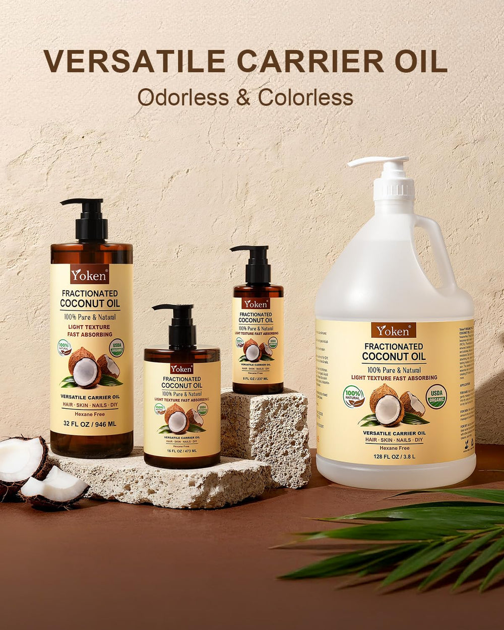 Yoken product label showing USDA organic and cruelty-free seals for trust