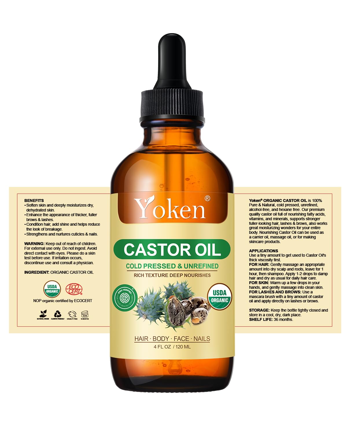Yoken bottle on bathroom shelf in lifestyle setting for daily routine benefit