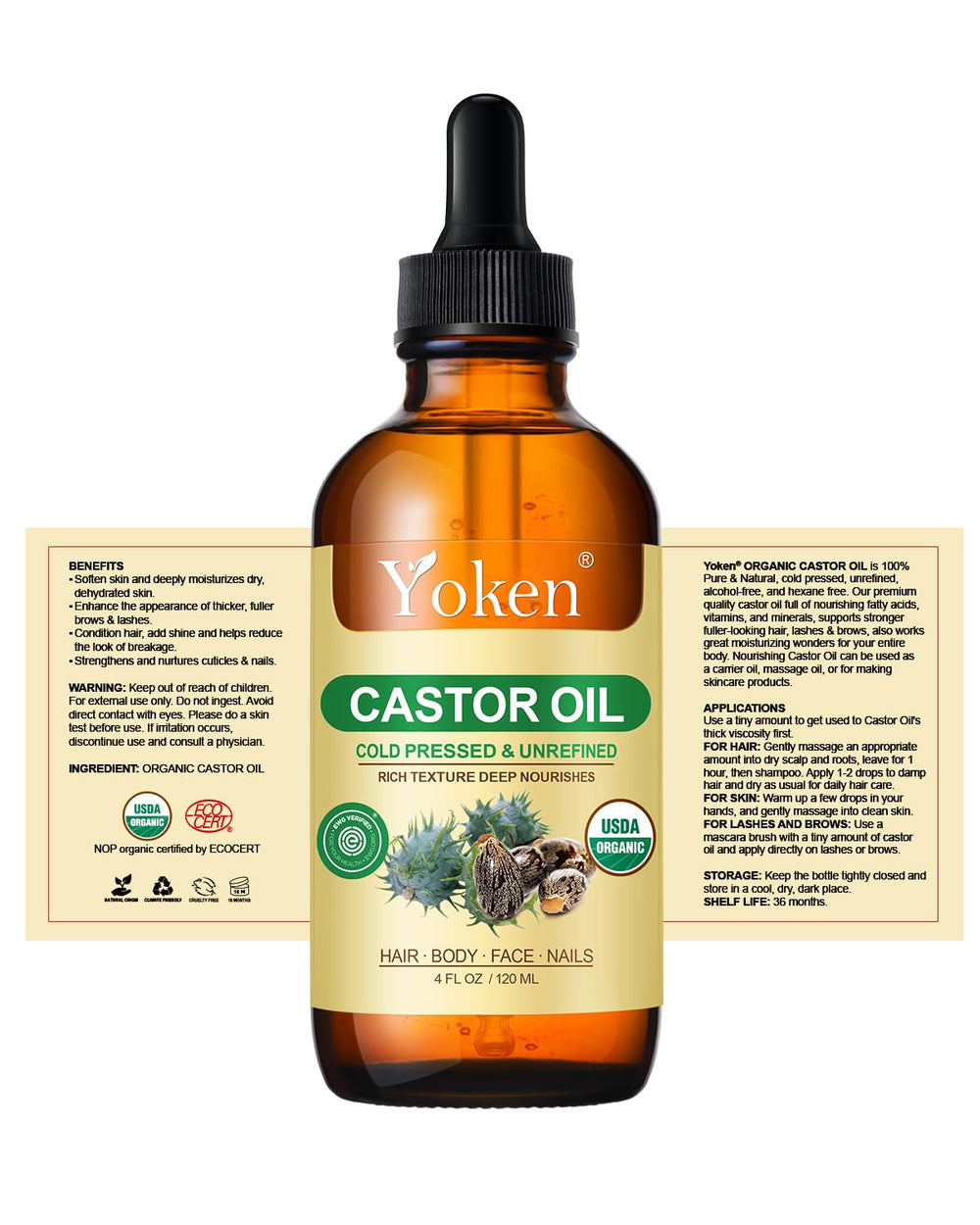 Yoken bottle on bathroom shelf in lifestyle setting for daily routine benefit
