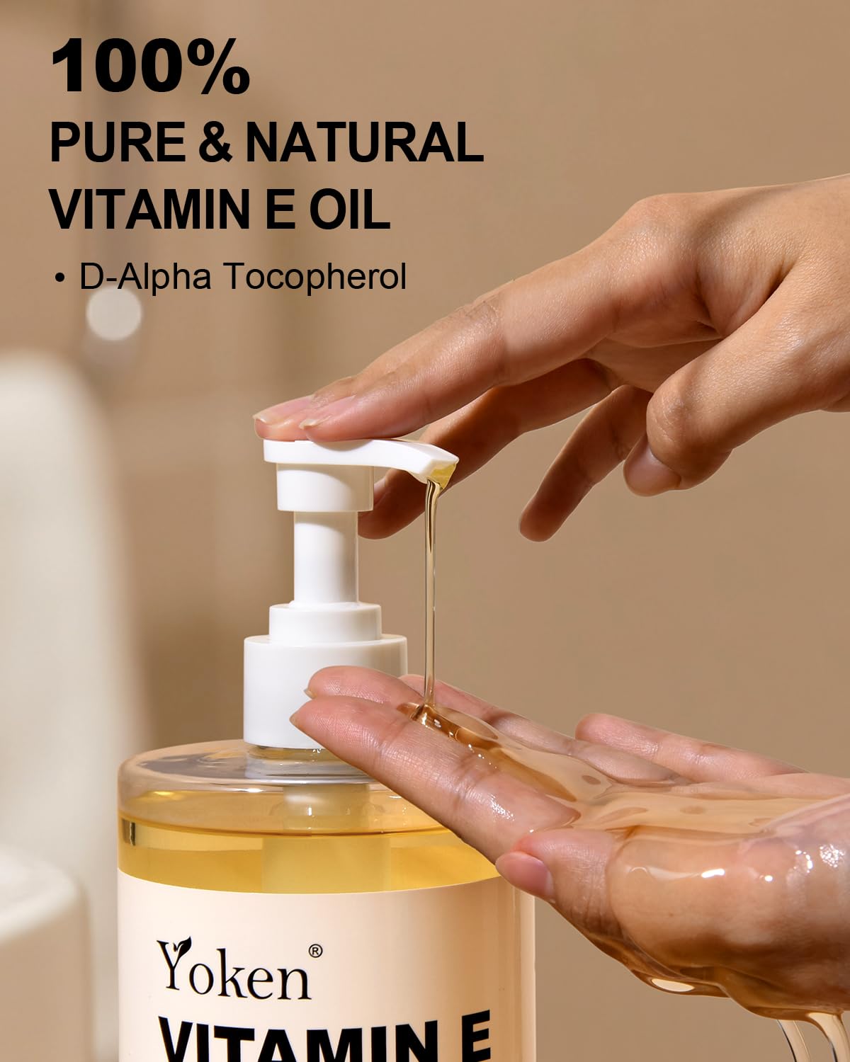Yoken oil smooth texture close-up demonstrating silky glide