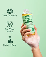 Yoken bottle close-up label highlighting organic oils and concentration advantage