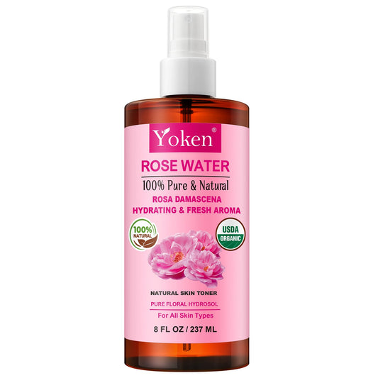 Yoken front bottle view showing label and organic badge benefit clarity