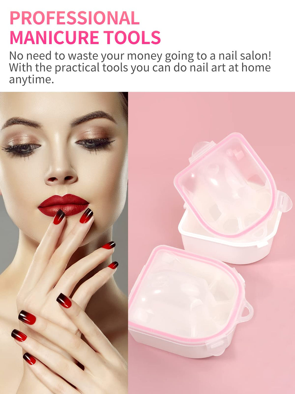 Yokilly lifestyle at-home manicure with bowl set for tidy, professional results