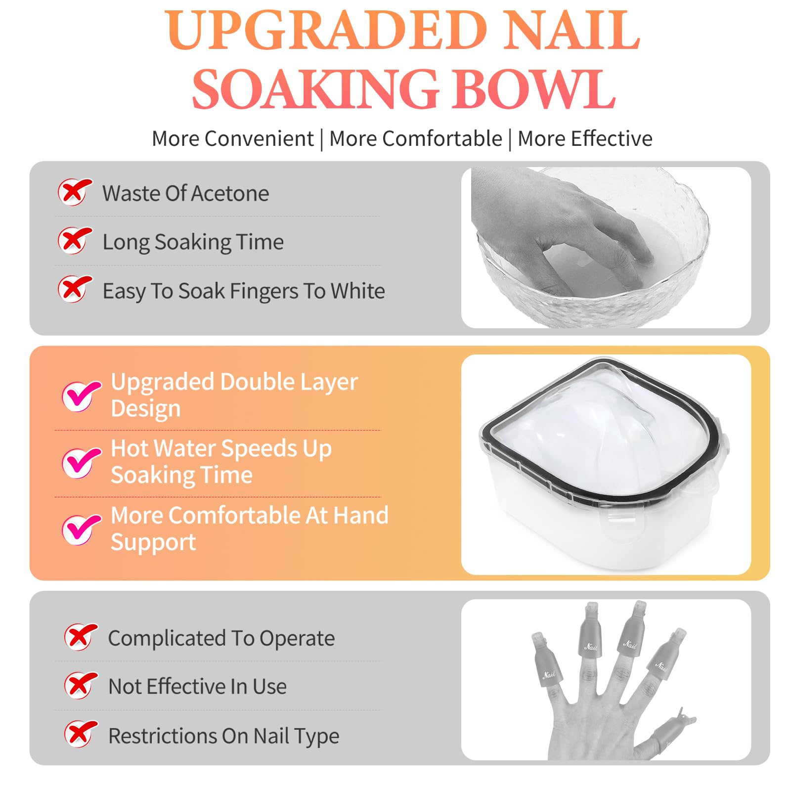 Yokilly bowl next to hand to show scale and clear ergonomic hand rest benefit