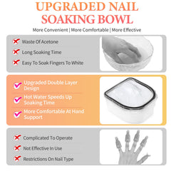 Yokilly bowl next to hand to show scale and clear ergonomic hand rest benefit