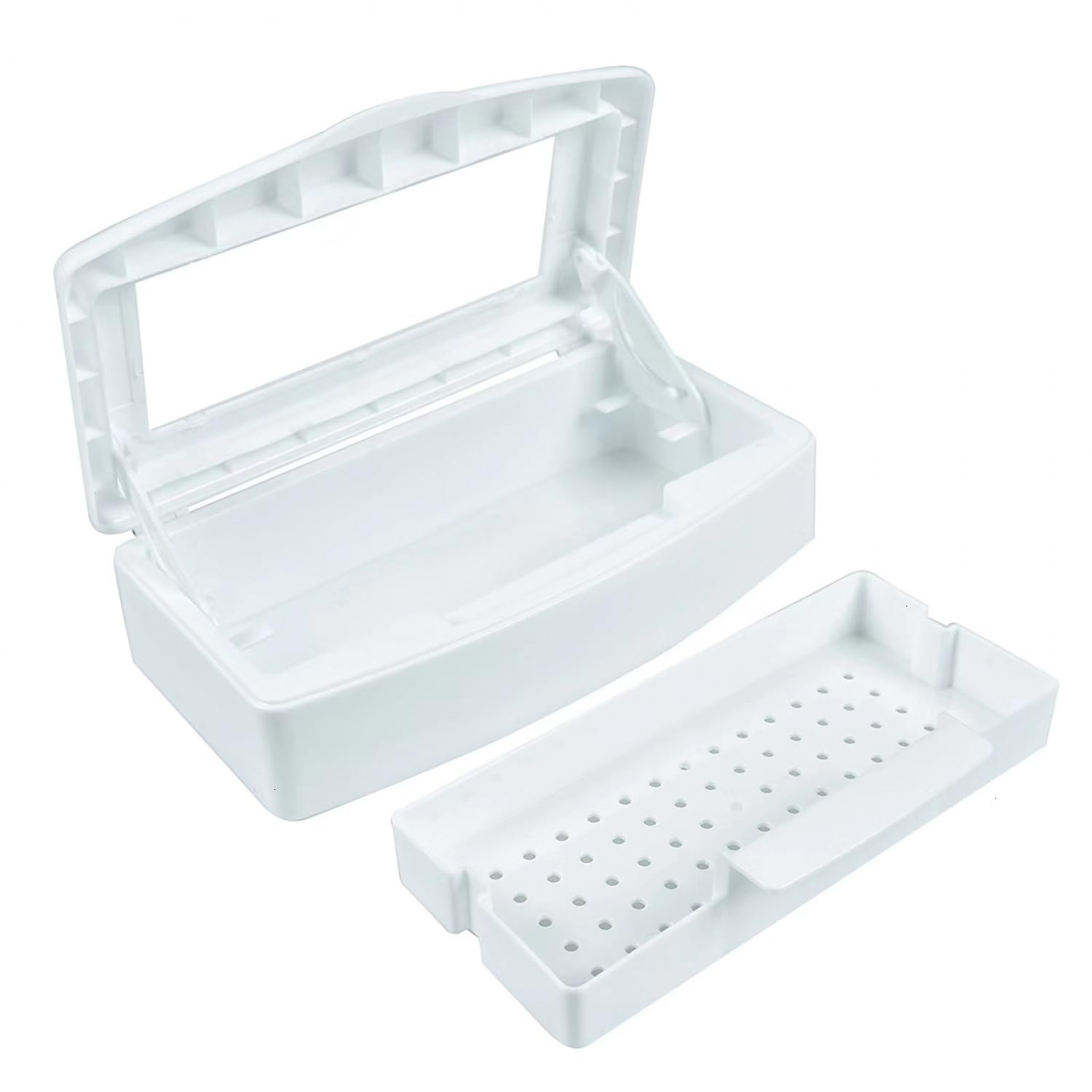 YoleShy front view showing white plastic cleaning box with visible window for convenience