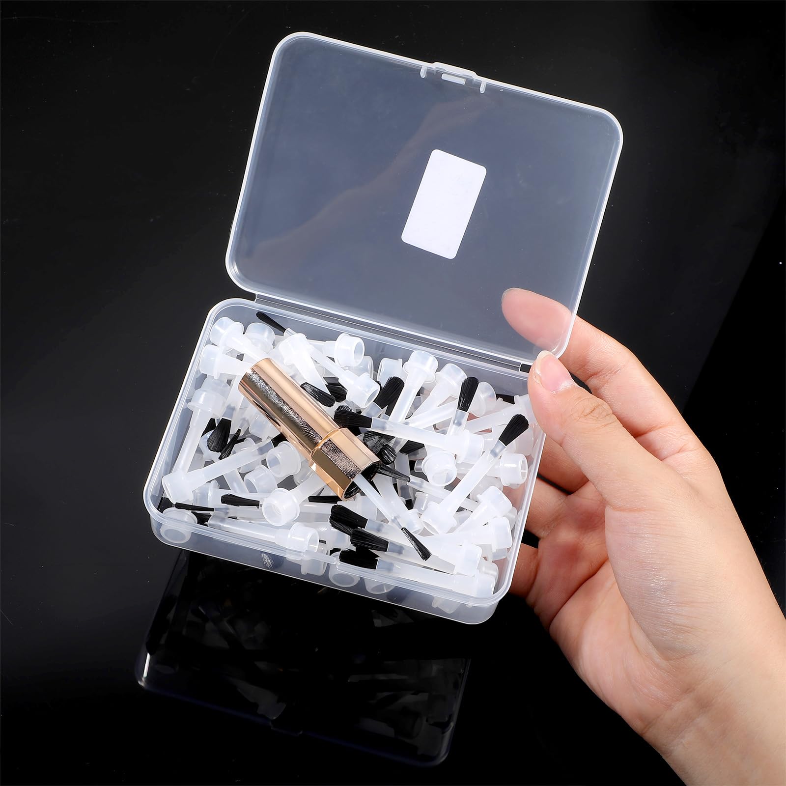 Yolev storage box open displaying organized replacements for quick access