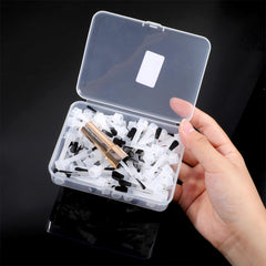 Yolev storage box open displaying organized replacements for quick access