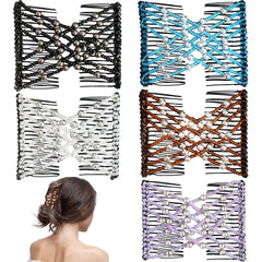 YOLLVKOT front view of five colored combs showing variety and convenience