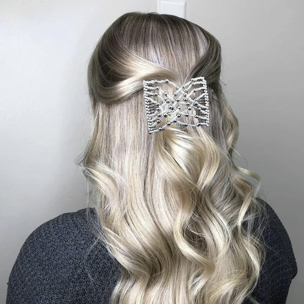 YOLLVKOT combs styled for wedding and casual looks showing versatility
