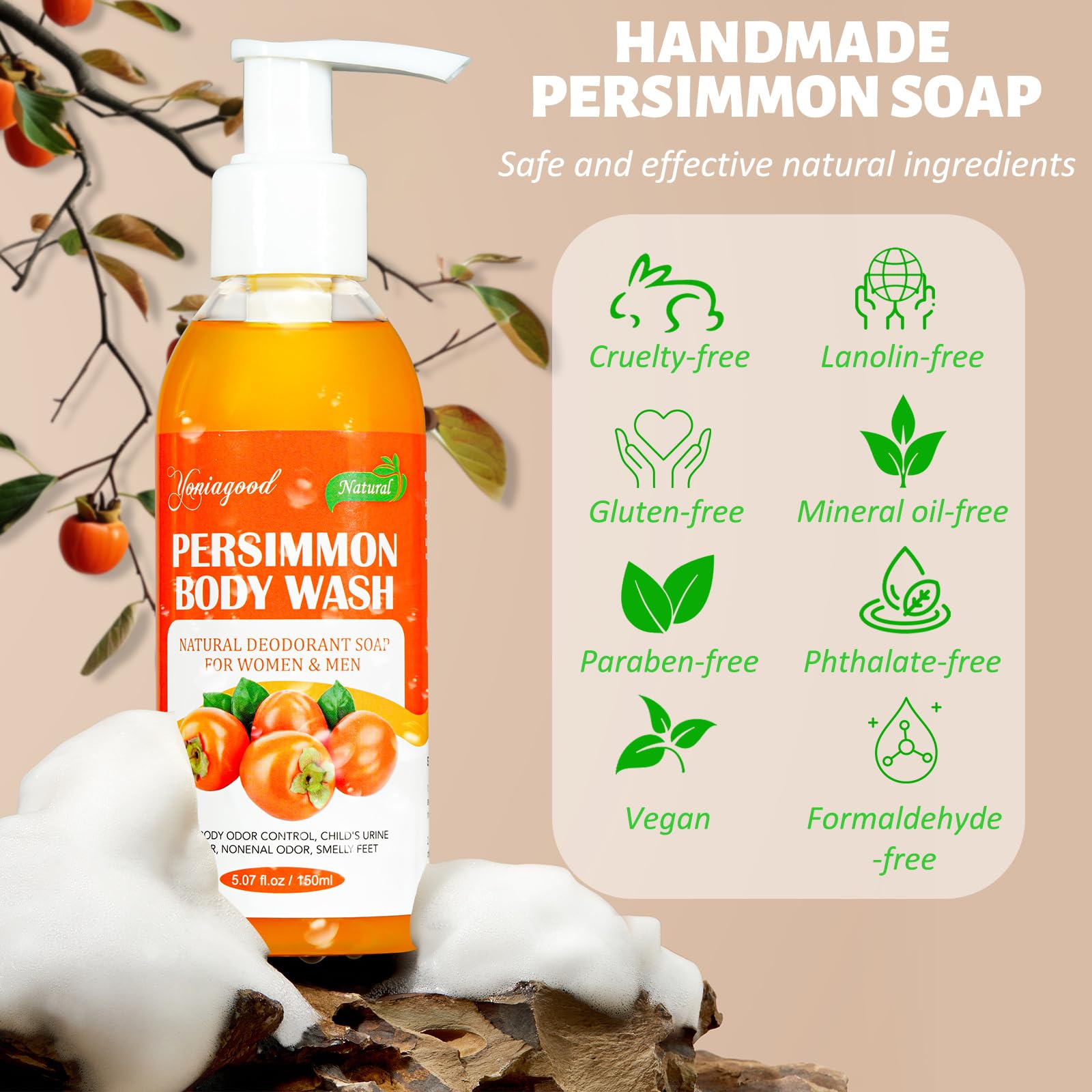 yoniagood displayed on bathroom shelf conveying everyday freshness