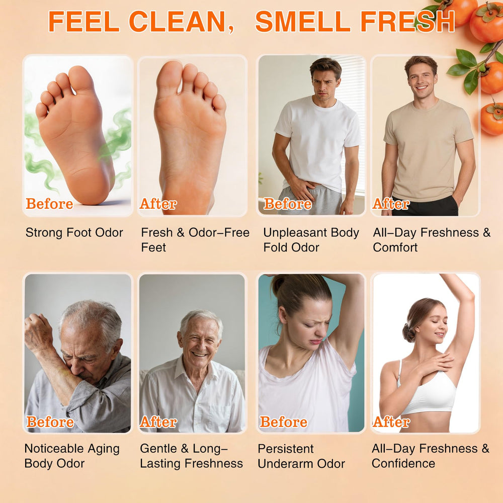 yoniagood fresh persimmon ingredient highlighting natural deodorizing