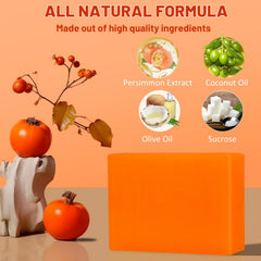 yoniagood soap on a bathroom dish illustrating size and drainage for longer-lasting bar