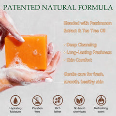 yoniagood label detail highlighting persimmon and green tea extracts