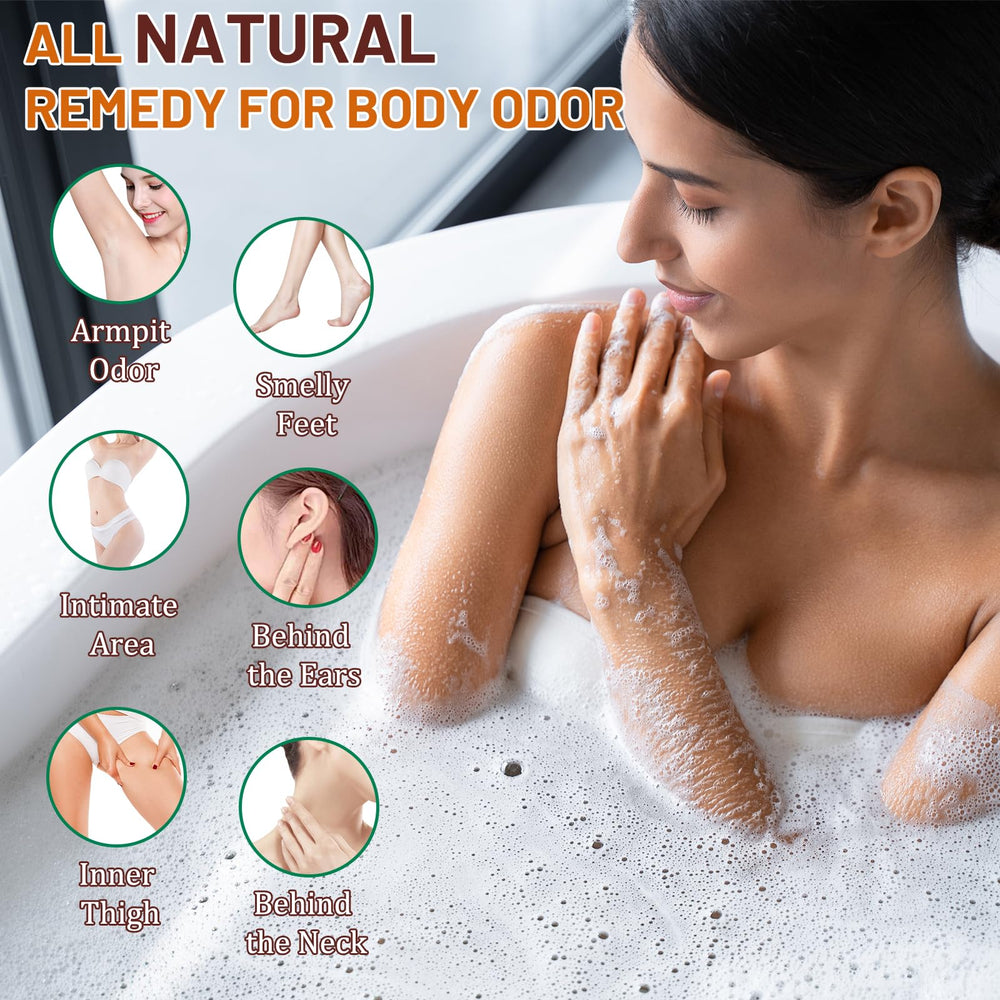yonisayo applied to feet demonstrating targeted odor control and cleansing