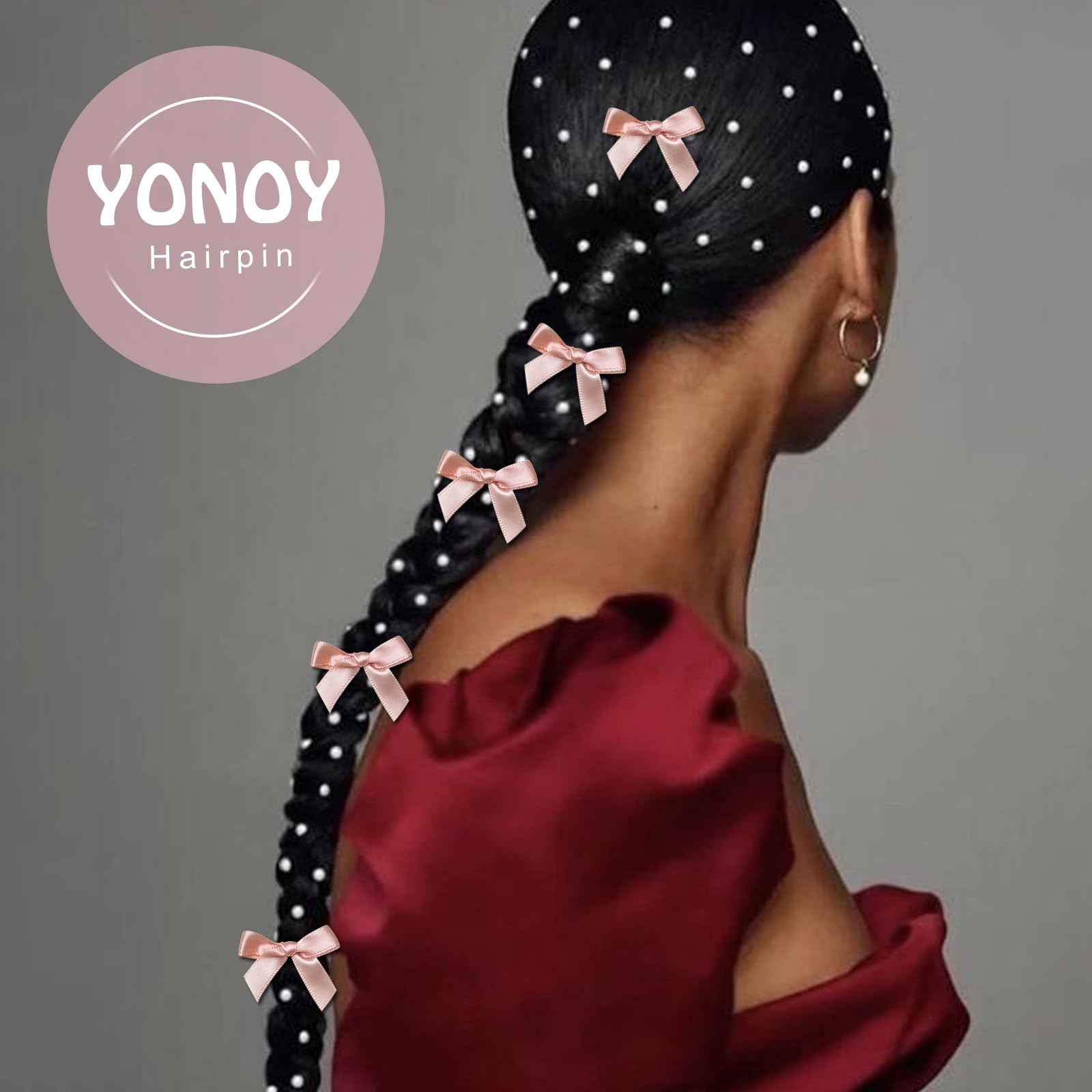 YONOY clips in hair side view demonstrating neat hold and style