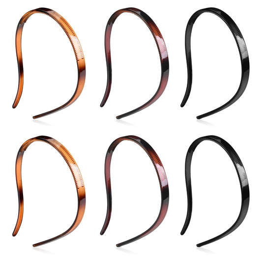 YONOY front packaging showing six thin headbands and color selection for easy styling