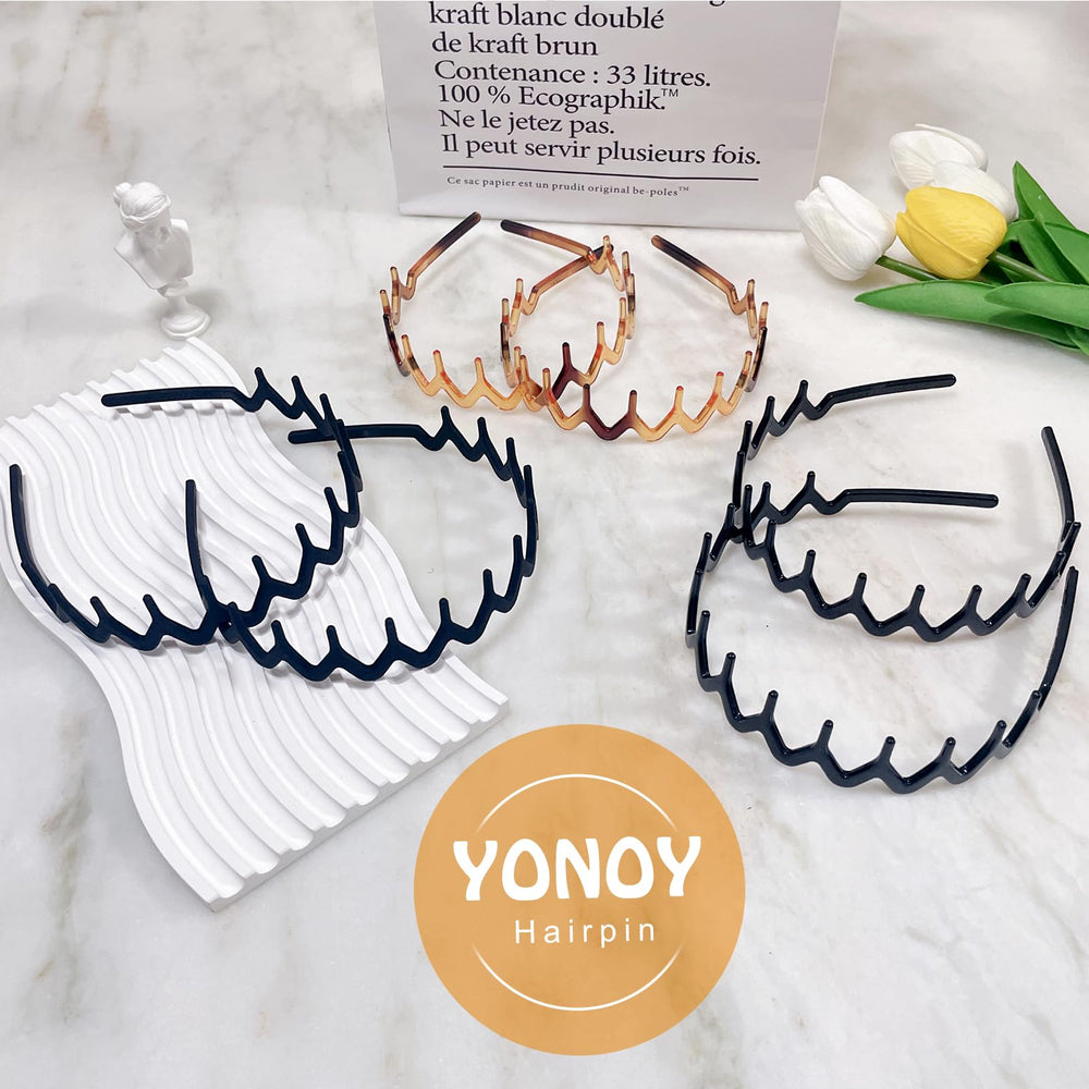 YONOY close-up of wavy teeth and plastic material for secure hold