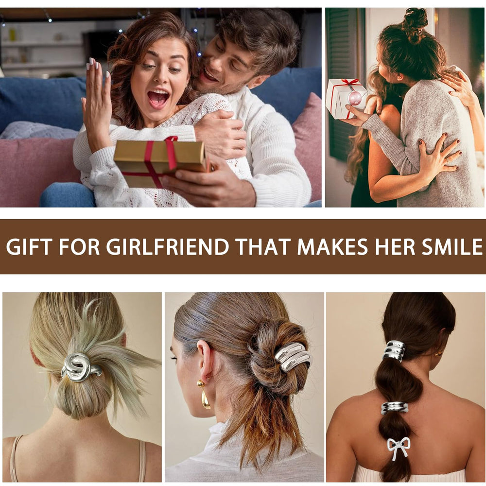YONOY stacked hair ties styled on wrist, versatile layering for outfits
