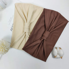 YONUF headband used during face washing, keeps hair back for skincare ease