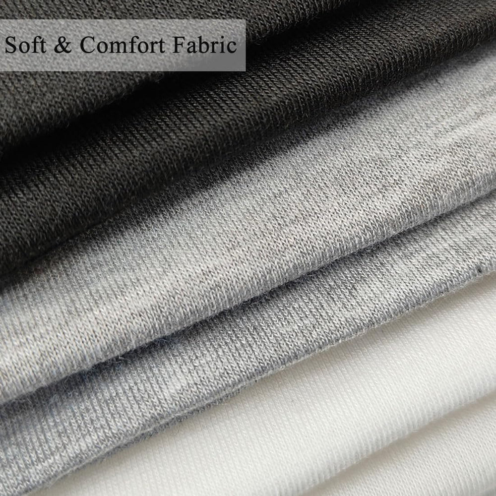 YONUF trio of black white gray colors for neutral outfits