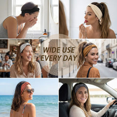 YONUF band folded narrow on model showing sleek everyday styling benefit
