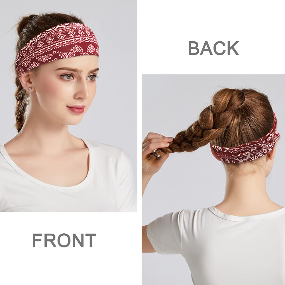 YONUF headband folded different ways demonstrating adjustable width and versatility