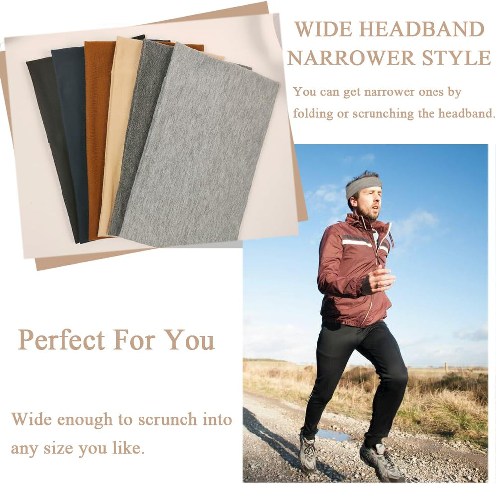 YONUF headband worn during yoga showing secure non-slip hold benefit