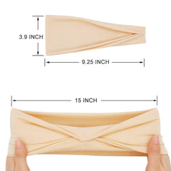 YONUF headband worn during yoga demonstrating sweat control and secure fit